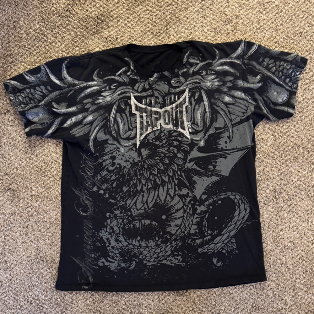 Tapout Black Graphic T-Shirt